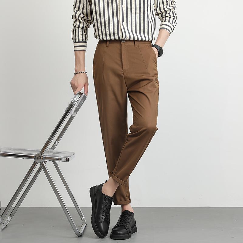 Pants & Shorts | Suede Sateen Tailored Trousers  –  Mens Mens