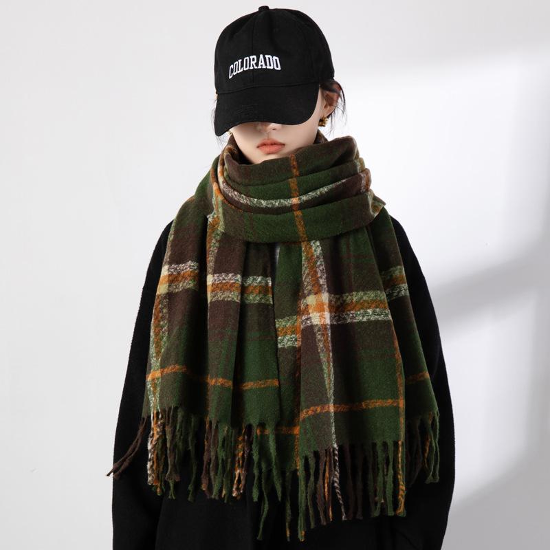 Scarves & Wraps | Tartan Boucle Scarf  –  Womens Accessories Scarves & Wraps