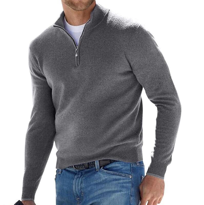 Sweaters & Knitwear | Cotton Half Zip  –  Mens Clothing Mens