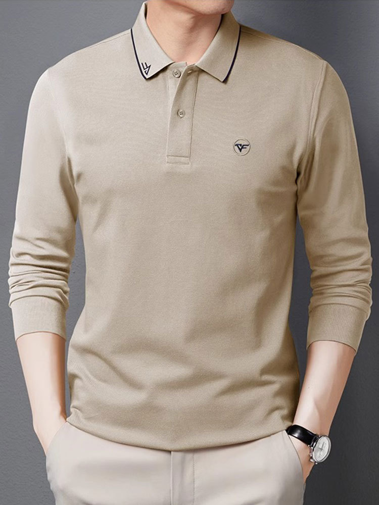 Sweaters & Knitwear | Nocton Knitted Long-Sleeved Polo Shirt  –  Mens Clothing Mens