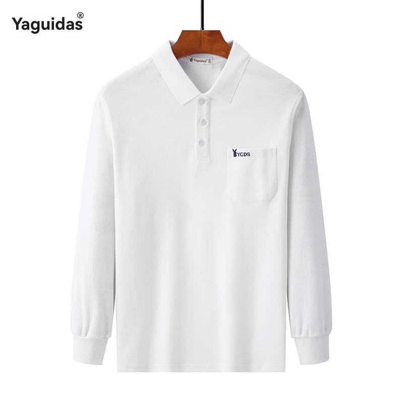 Tops | Corpatch Long-Sleeved Polo Shirt  –  Mens Clothing Mens