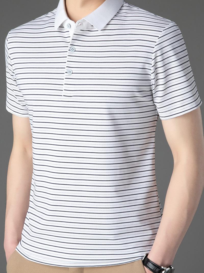 Tops | Westgate Striped Short-Sleeved Polo Shirt  –  Mens Clothing Mens