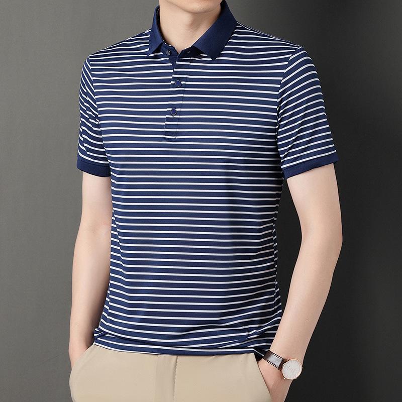 Tops | Westgate Striped Short-Sleeved Polo Shirt  –  Mens Clothing Mens